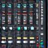Image of professional audio mixing console